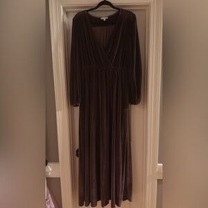 Baltic Born Long Sleeve Velvet Dress
